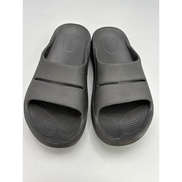 Oofos Ooriginal Slide Sandals Black M6 W8 Recovery Footwear - Picture 3 of 10
